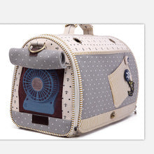 Pet Carrier Bag & Backpack – Nautical Breathable Linen