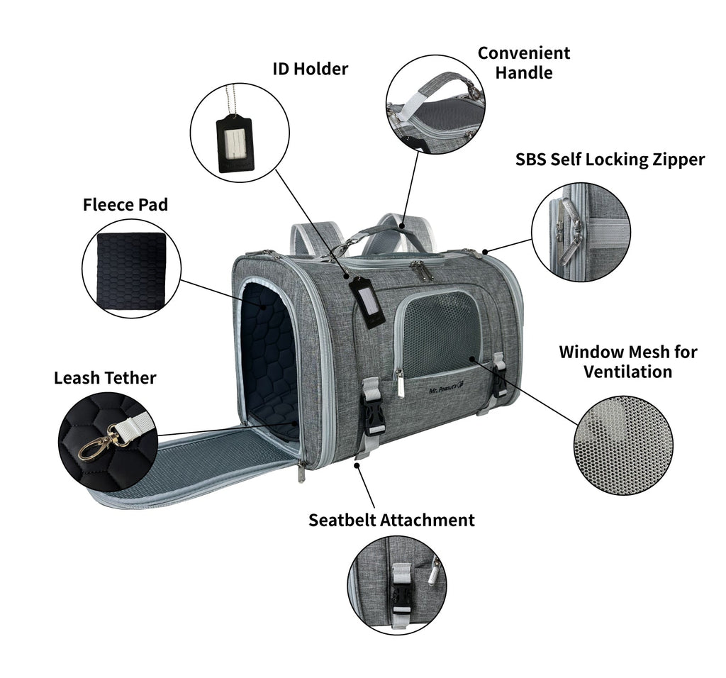 Airline-Approved Pet Backpack Carrier – Monterey Series