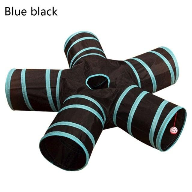 Foldable Cat Tunnel Toy – Interactive 2/3-Way Play Tube