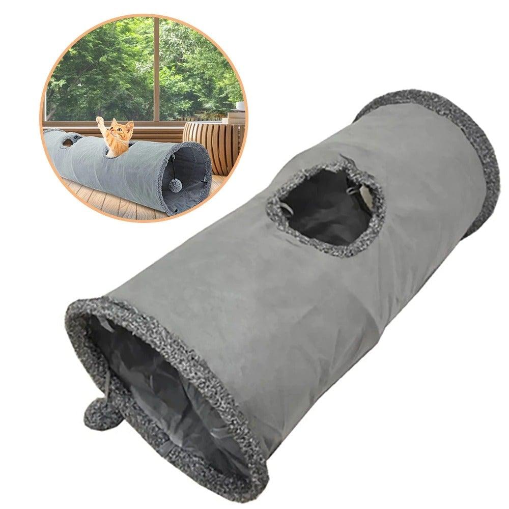 Foldable Cat Tunnel Toy – Interactive 2/3-Way Play Tube