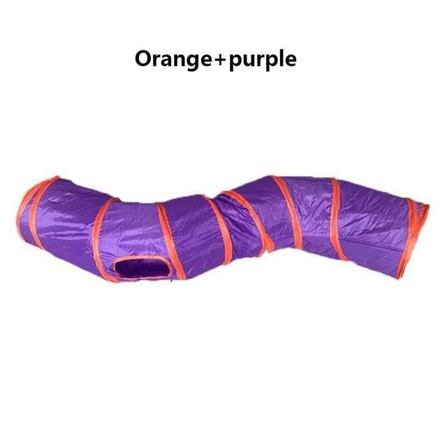 Foldable Cat Tunnel Toy – Interactive 2/3-Way Play Tube