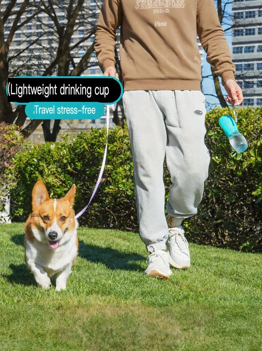 Portable Pet Water Bottle – Leak-Proof with Drinking Bowl
