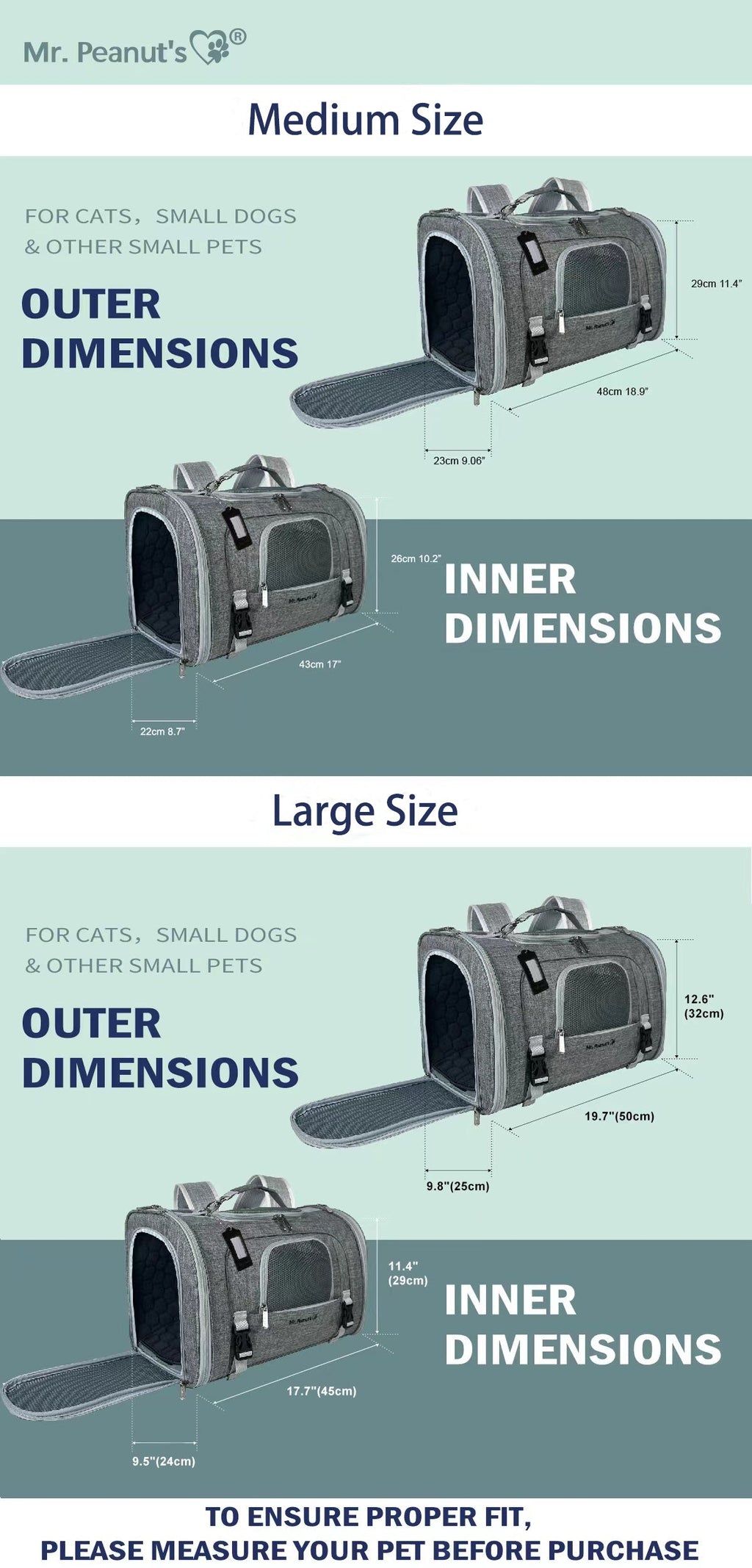 Airline-Approved Pet Backpack Carrier – Monterey Series