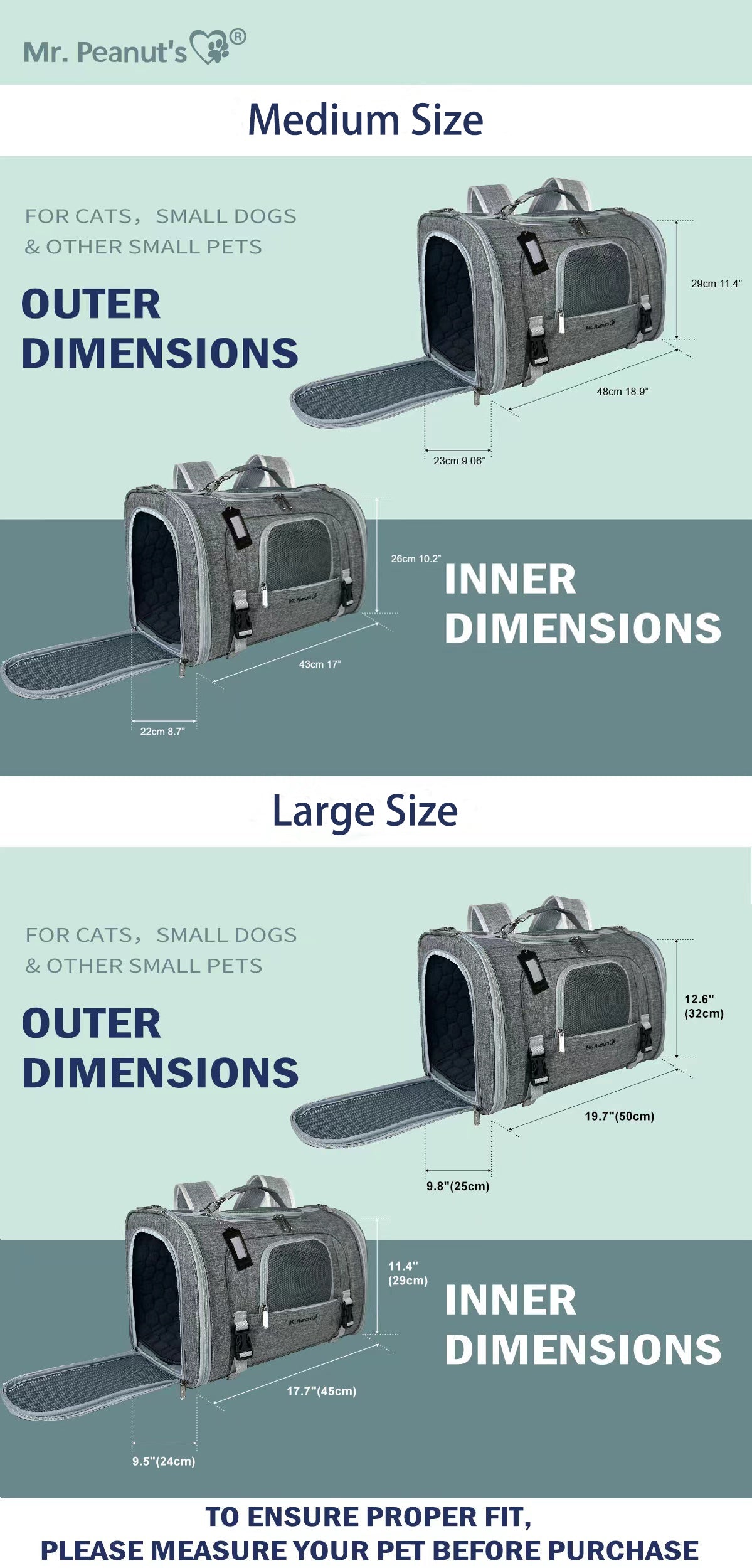 Airline-Approved Pet Backpack Carrier – Monterey Series