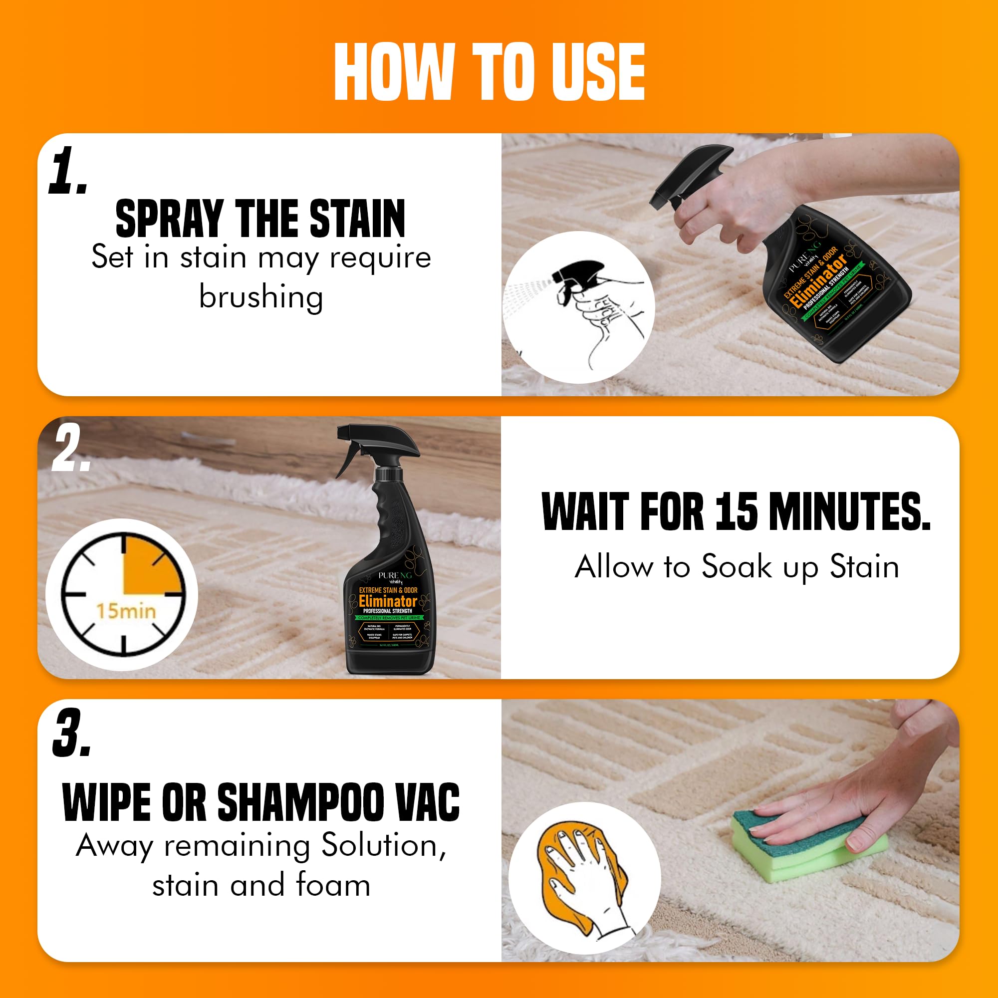 Pet Stain & Odor Eliminator – 16.9oz Neutralizer Spray