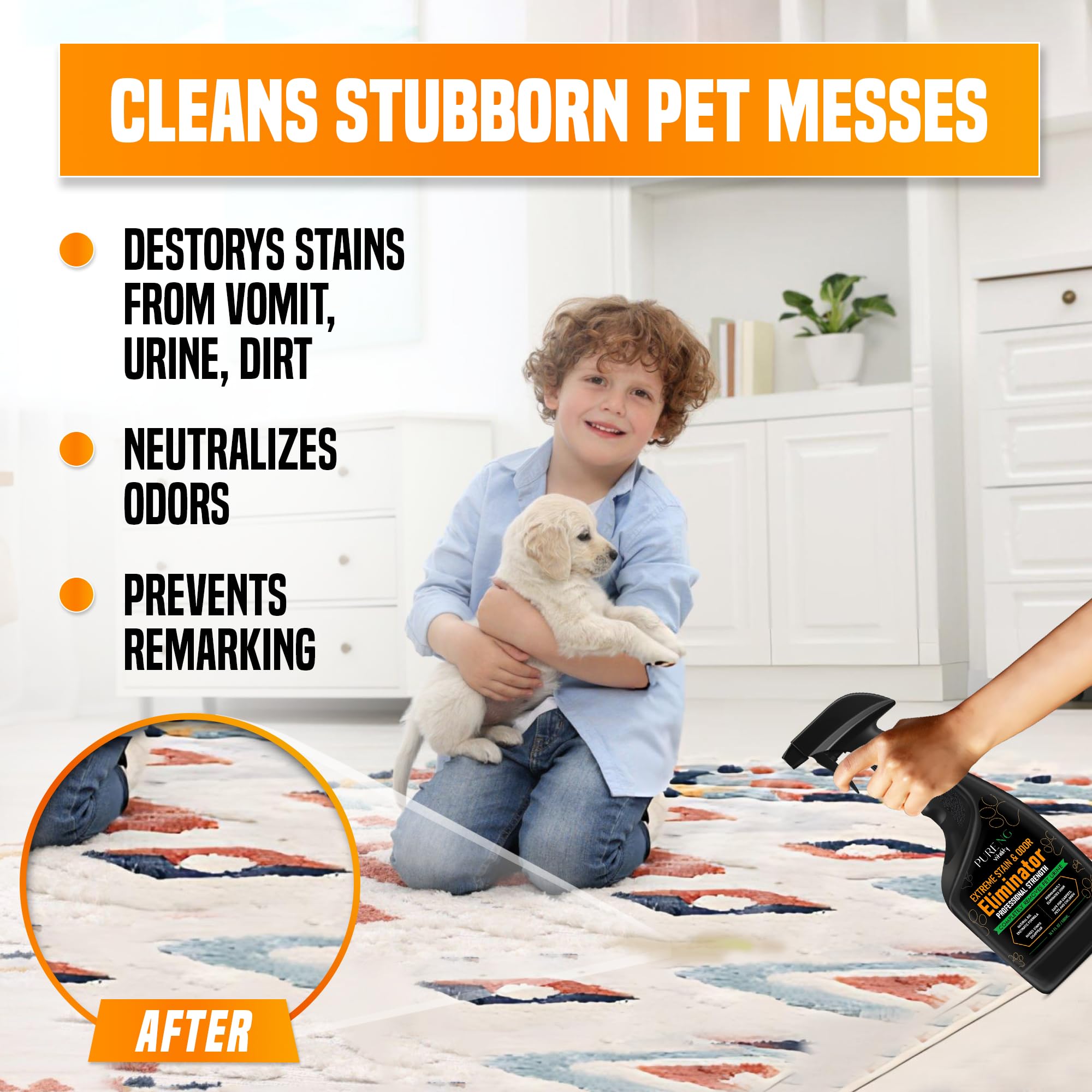Pet Stain & Odor Eliminator – 16.9oz Neutralizer Spray