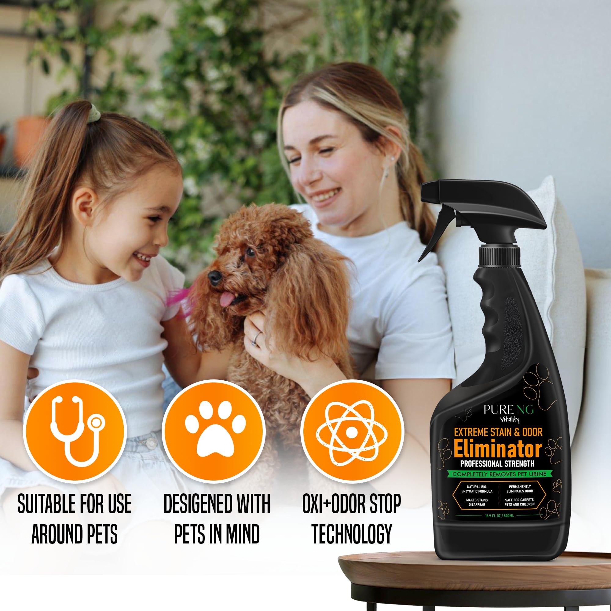 Pet Stain & Odor Eliminator – 16.9oz Neutralizer Spray