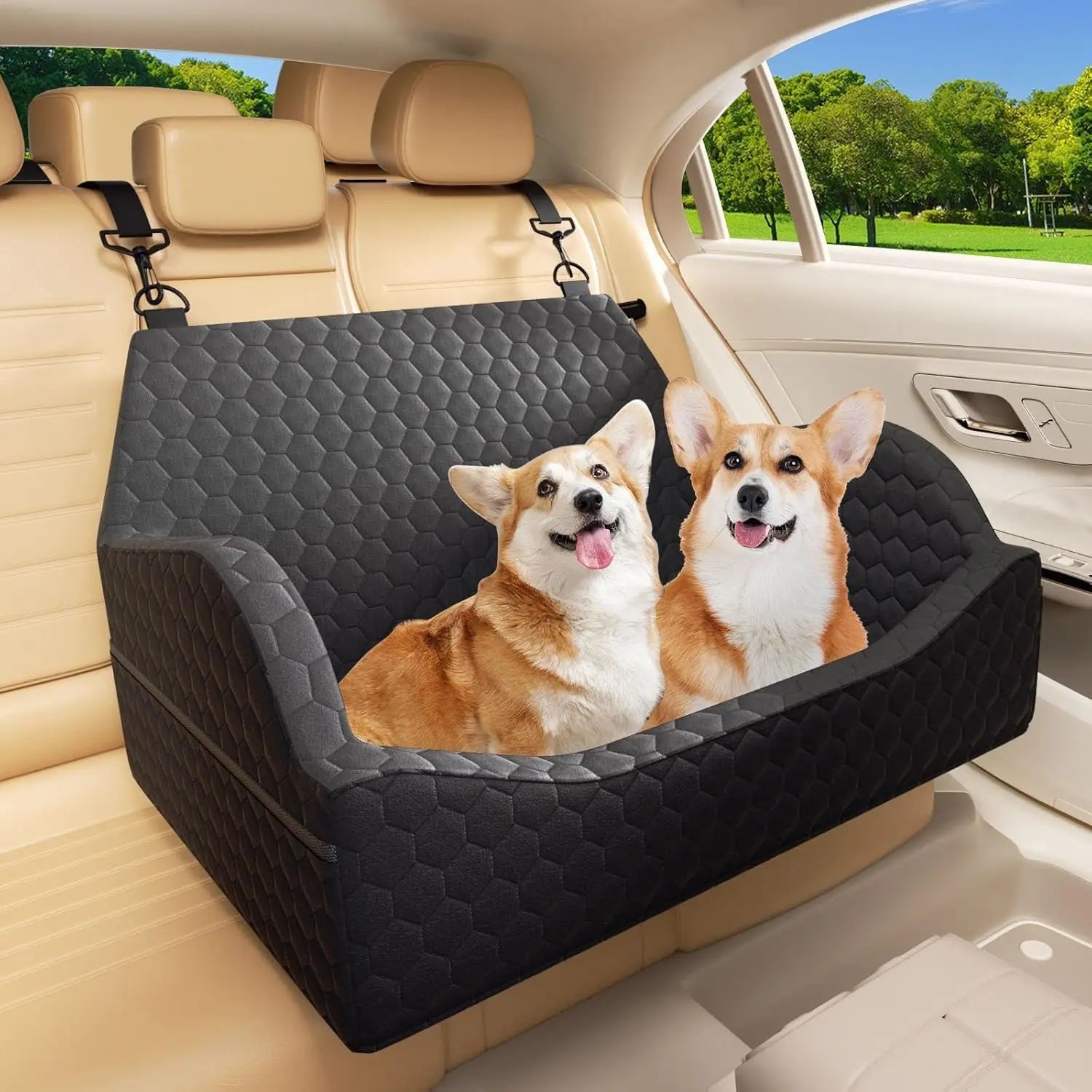 Dog Car Seat Booster Bed – Small Dogs & Cats Travel