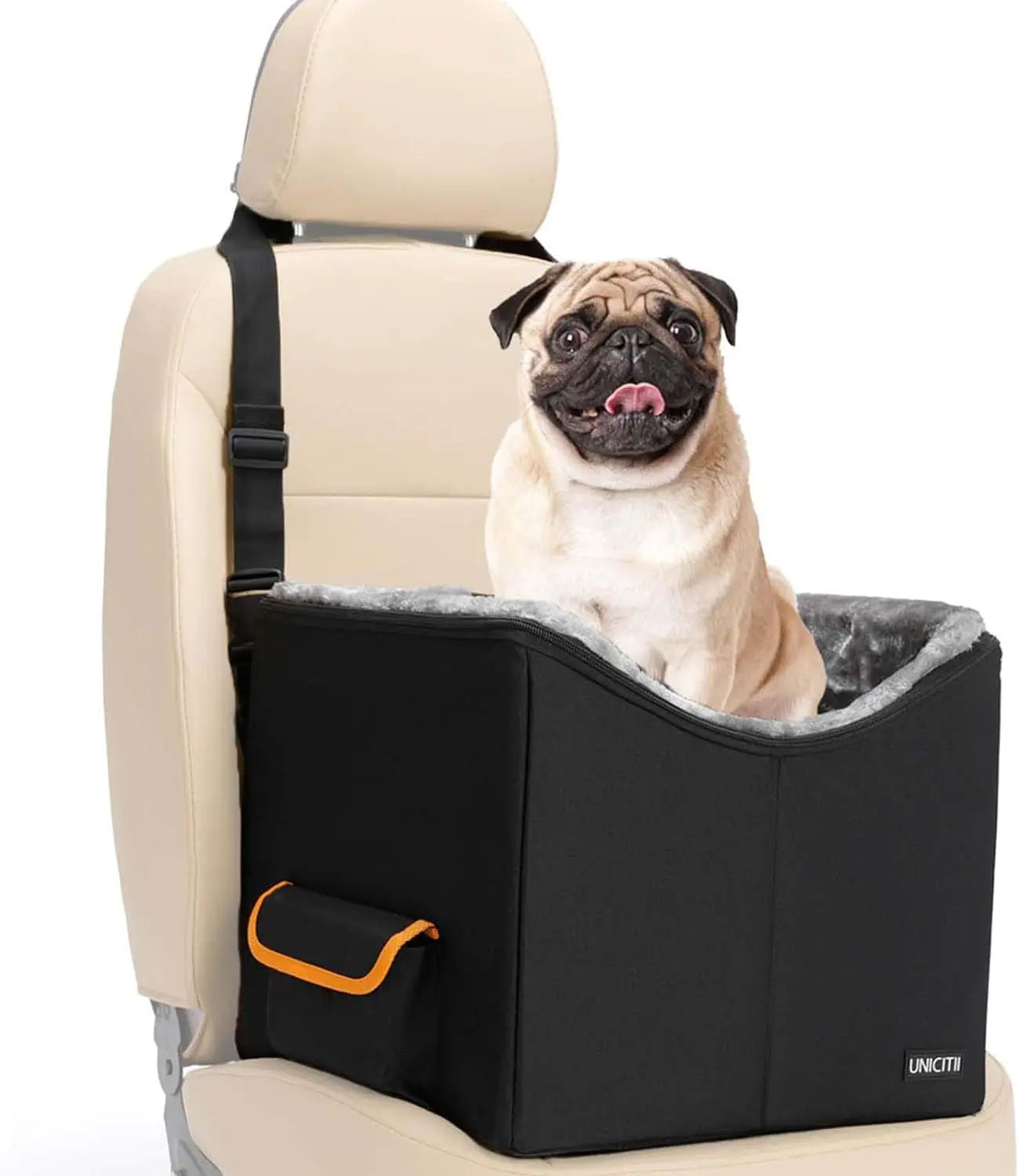 Dog Car Seat Booster Bed – Small Dogs & Cats Travel