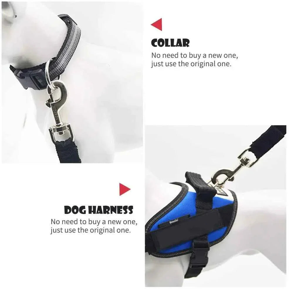 Pet Car Seat Belt Harness – Adjustable Safety Clip