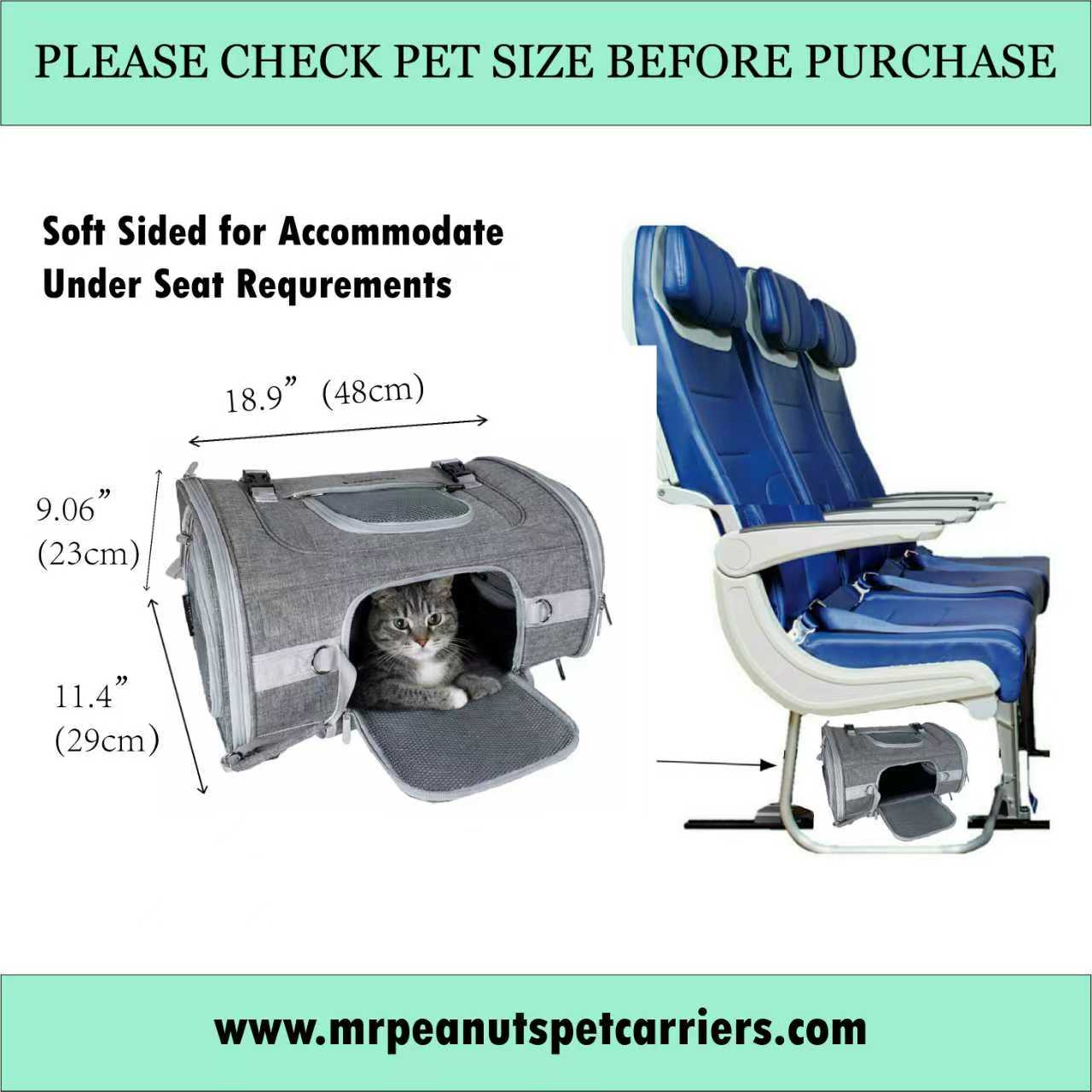 Airline-Approved Pet Backpack Carrier – Monterey Series