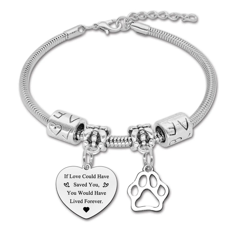 Pet Memorial Bracelet for Women | Dog & Cat Remembrance Gift Trendify