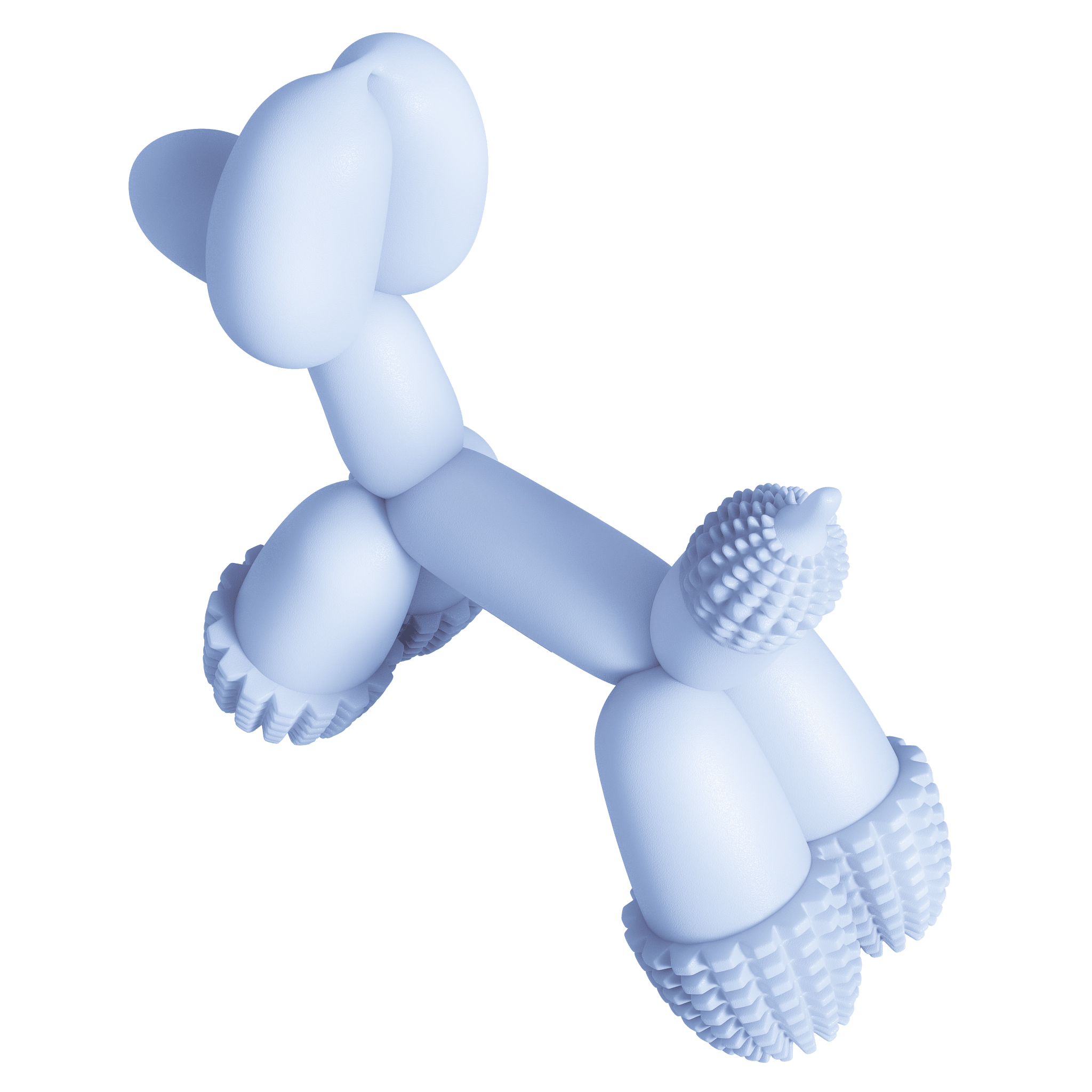 Balloon Dog Toy Blue - Trendify Pets