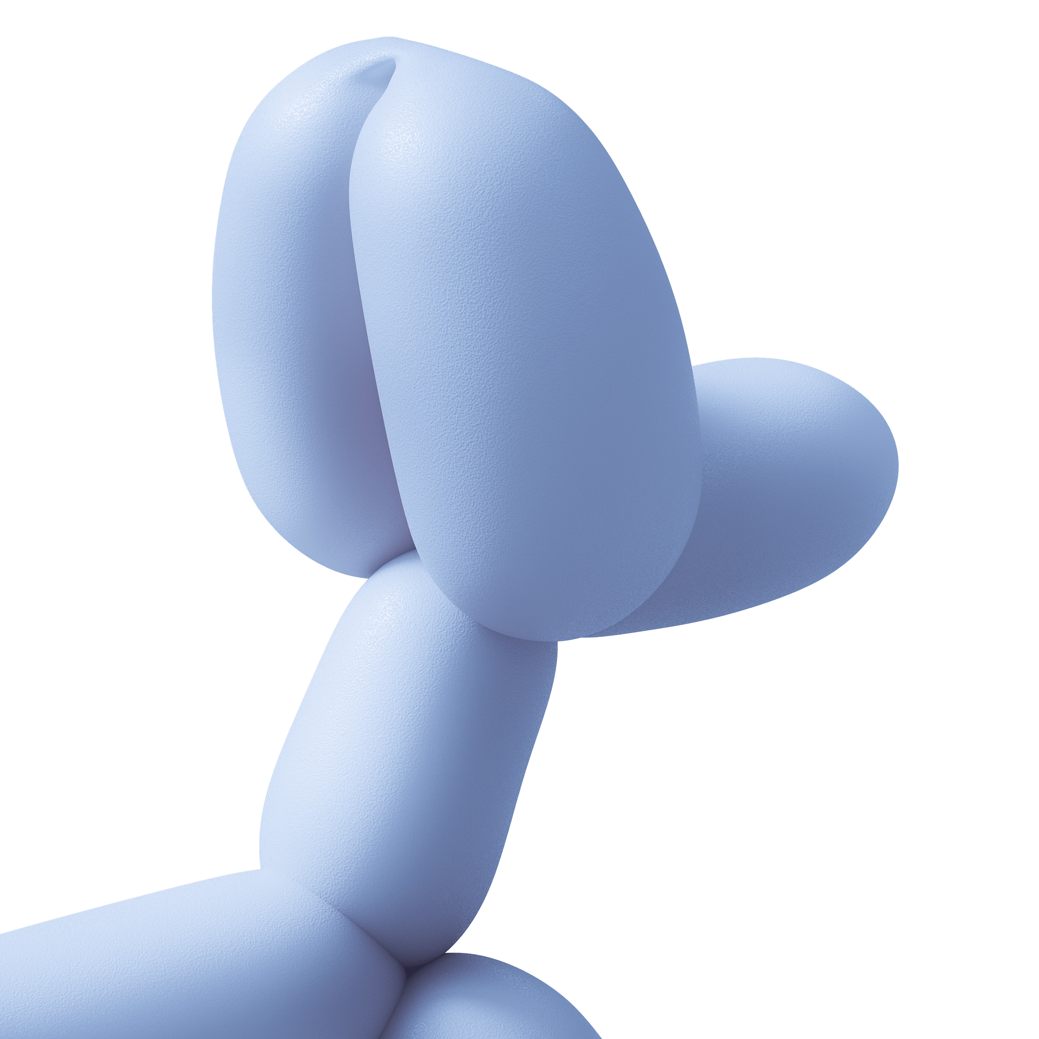 Balloon Dog Toy Blue - Trendify Pets