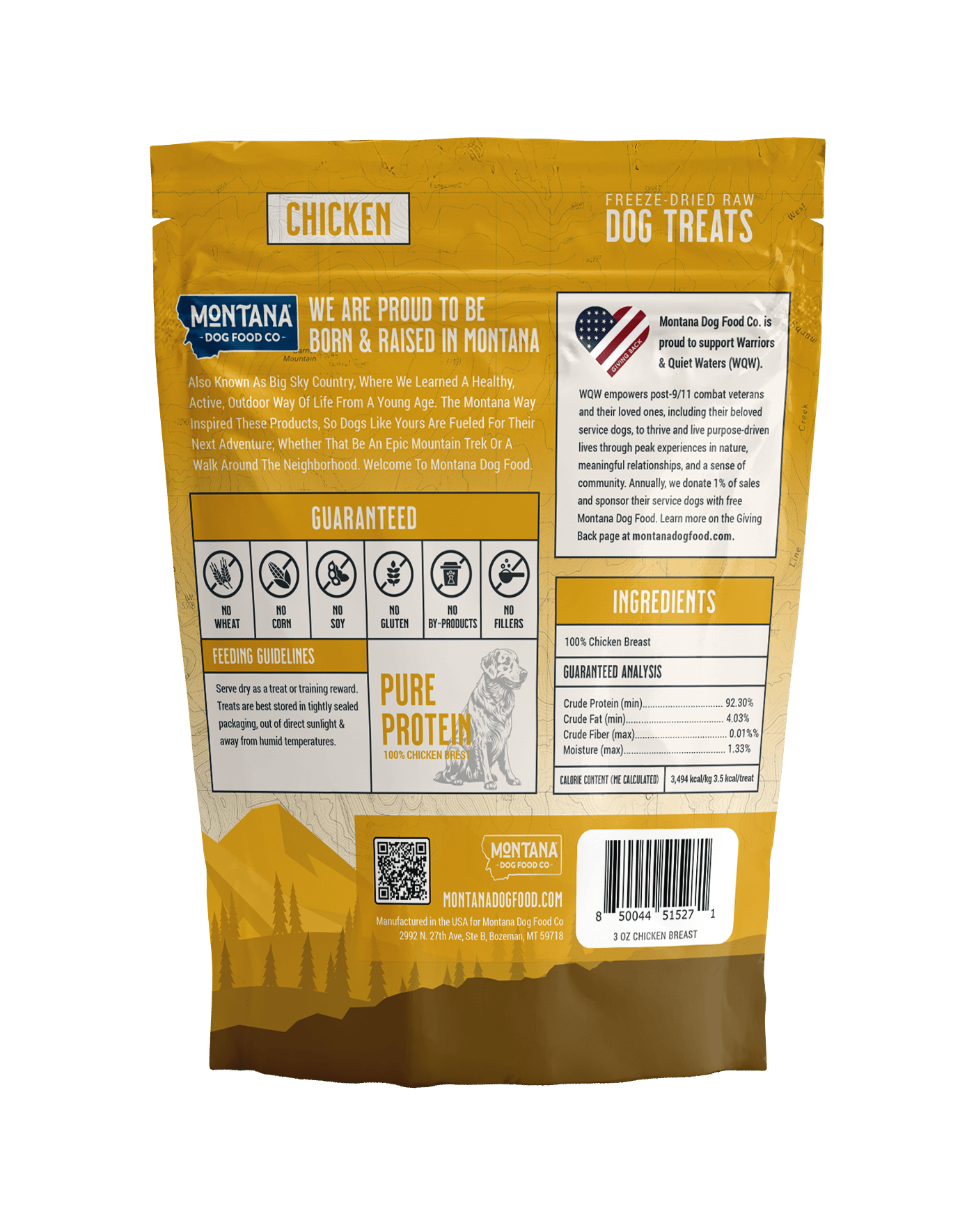 Chicken Breast Freeze-Dried Raw Dog Treats | Montana Dog Food Co. - Trendify Pets