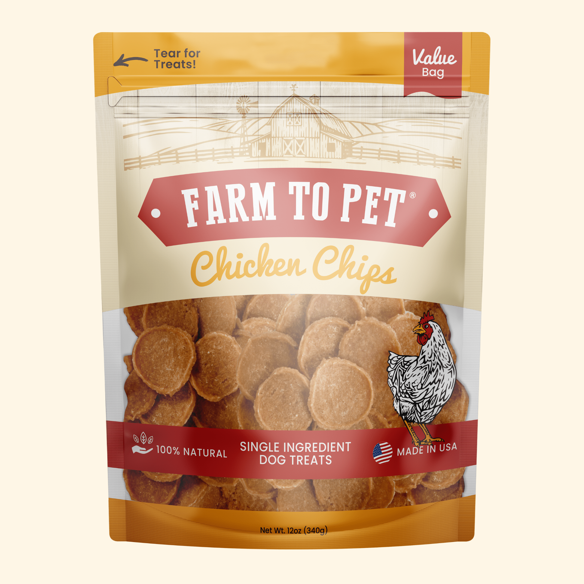 Chicken Chips for Dogs | All-Natural Single-Ingredient Dog Treats - Trendify Pets