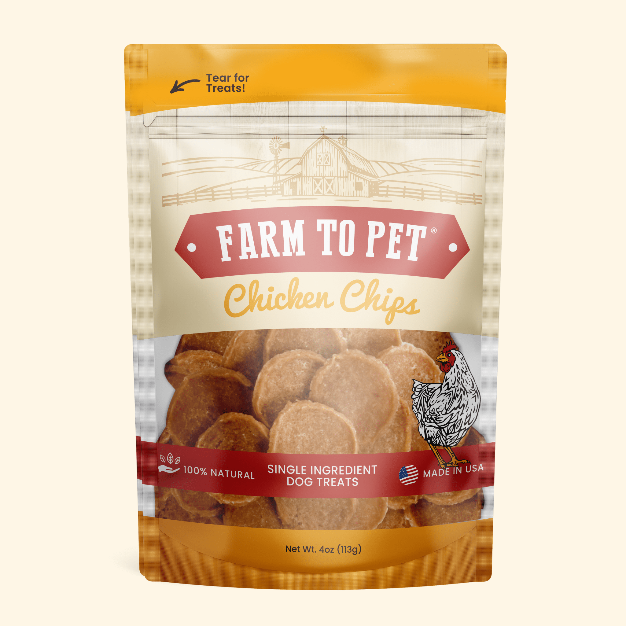 Chicken Chips for Dogs | All-Natural Single-Ingredient Dog Treats - Trendify Pets