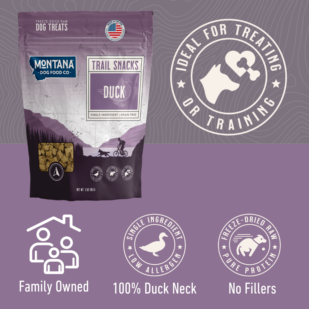 Duck Freeze-Dried Raw Dog Treats | Montana Dog Food Co. - Trendify Pets