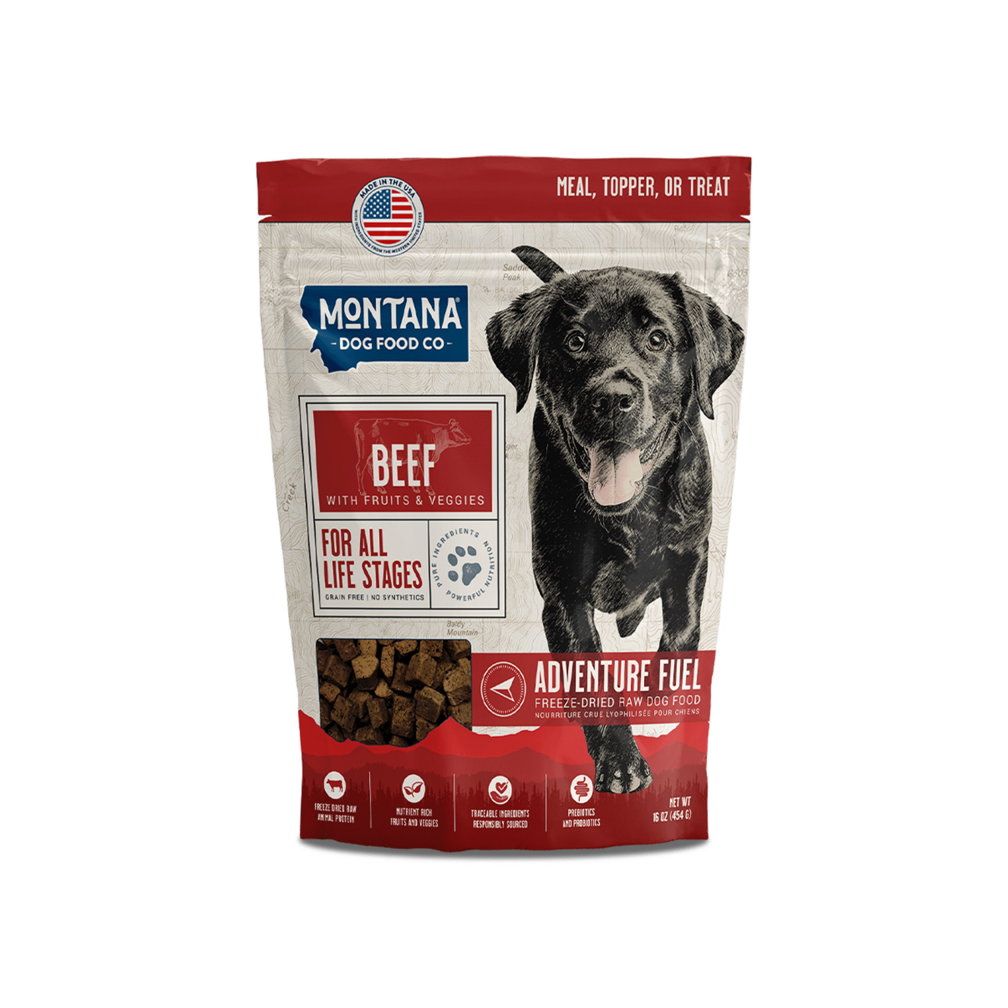 Grain-Free Beef Freeze-Dried Raw Dog Food | Montana Dog Food Co. - Trendify Pets