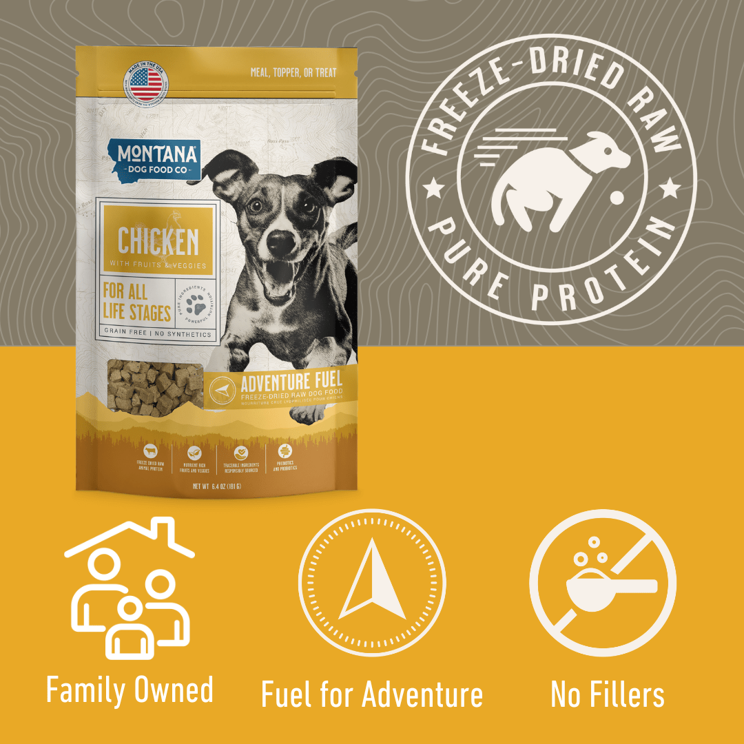 Grain-Free Chicken Freeze-Dried Raw Dog Food | Montana Dog Food Co. - Trendify Pets