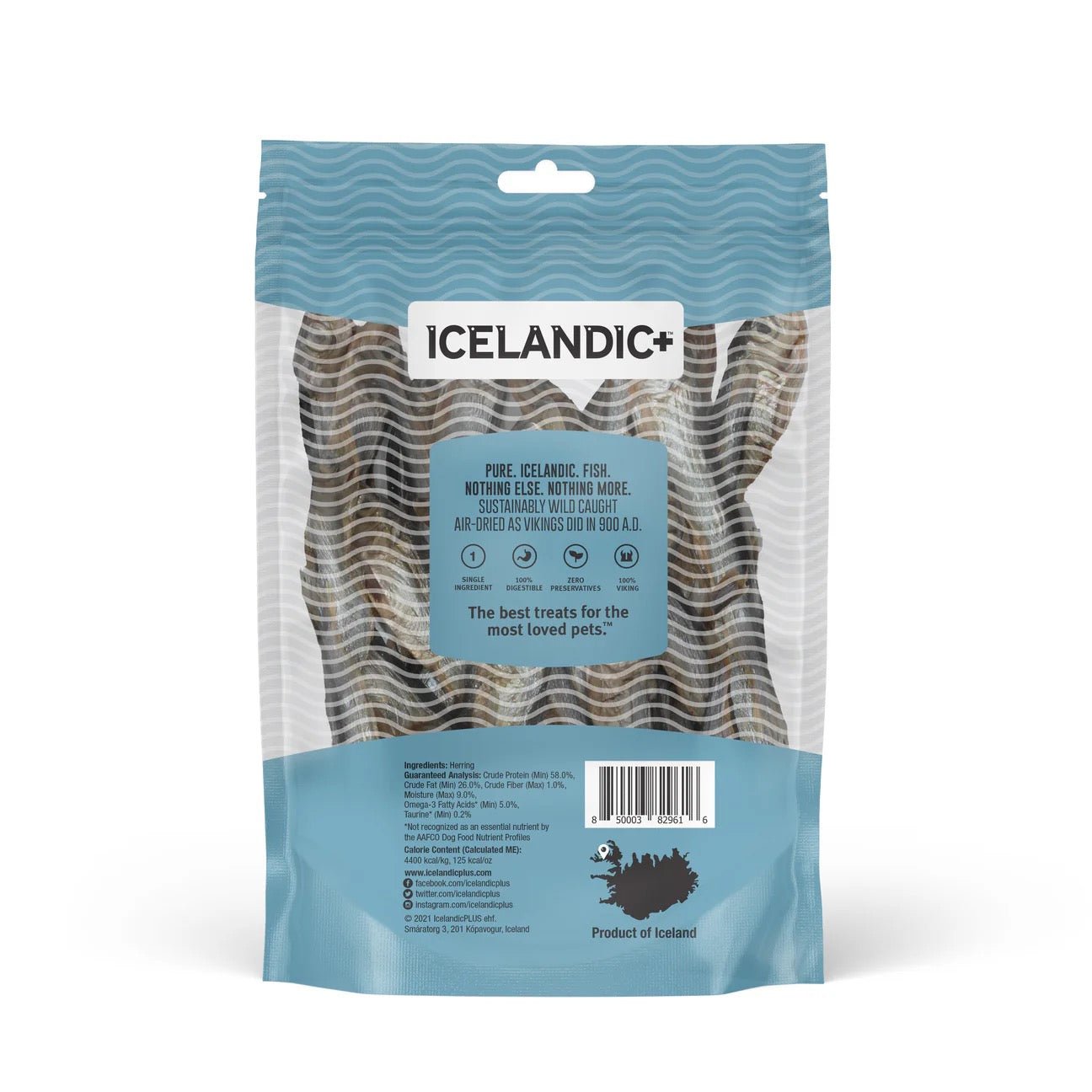Icelandic Herring Whole Fish Dog Treats (3oz) - Trendify Pets