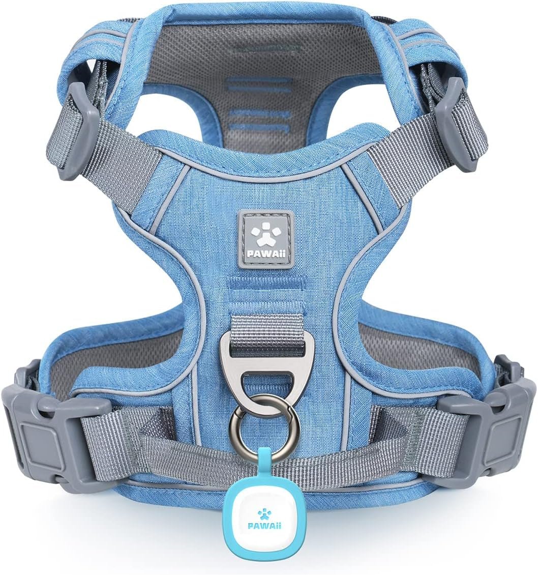 No Pull Dog Harness Reflective Adjustable Vest with ID Tag Small Dogs - Trendify Pets