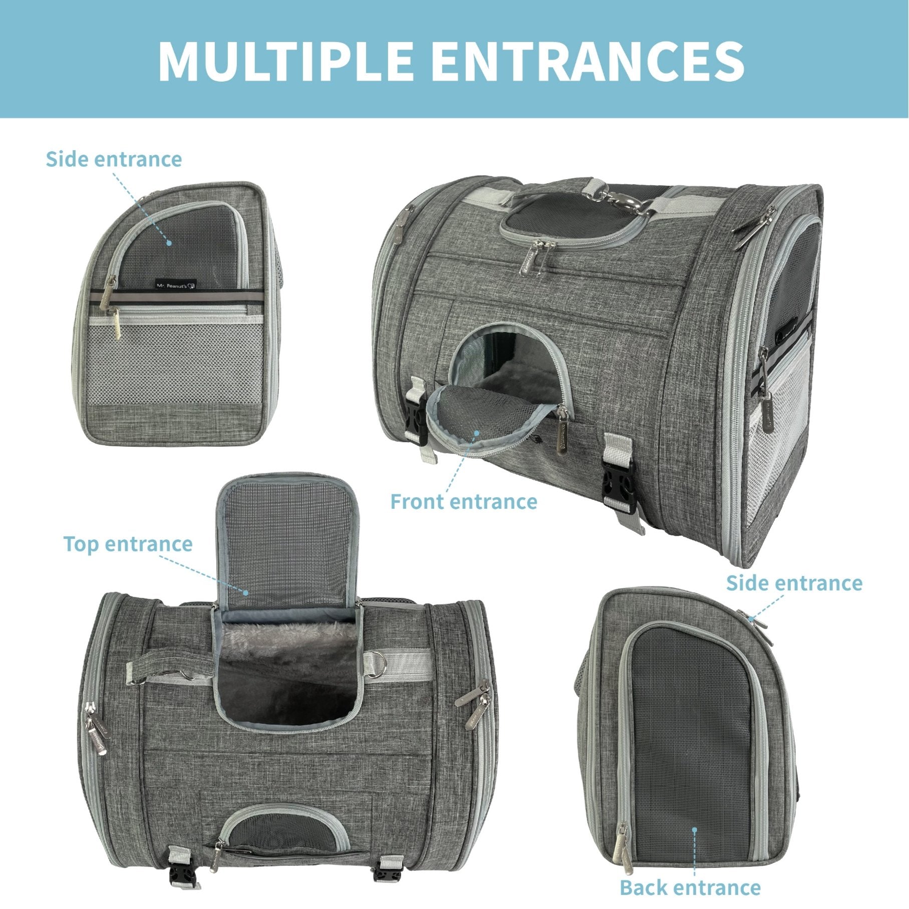 Airline-Approved Pet Backpack Carrier – Monterey Series