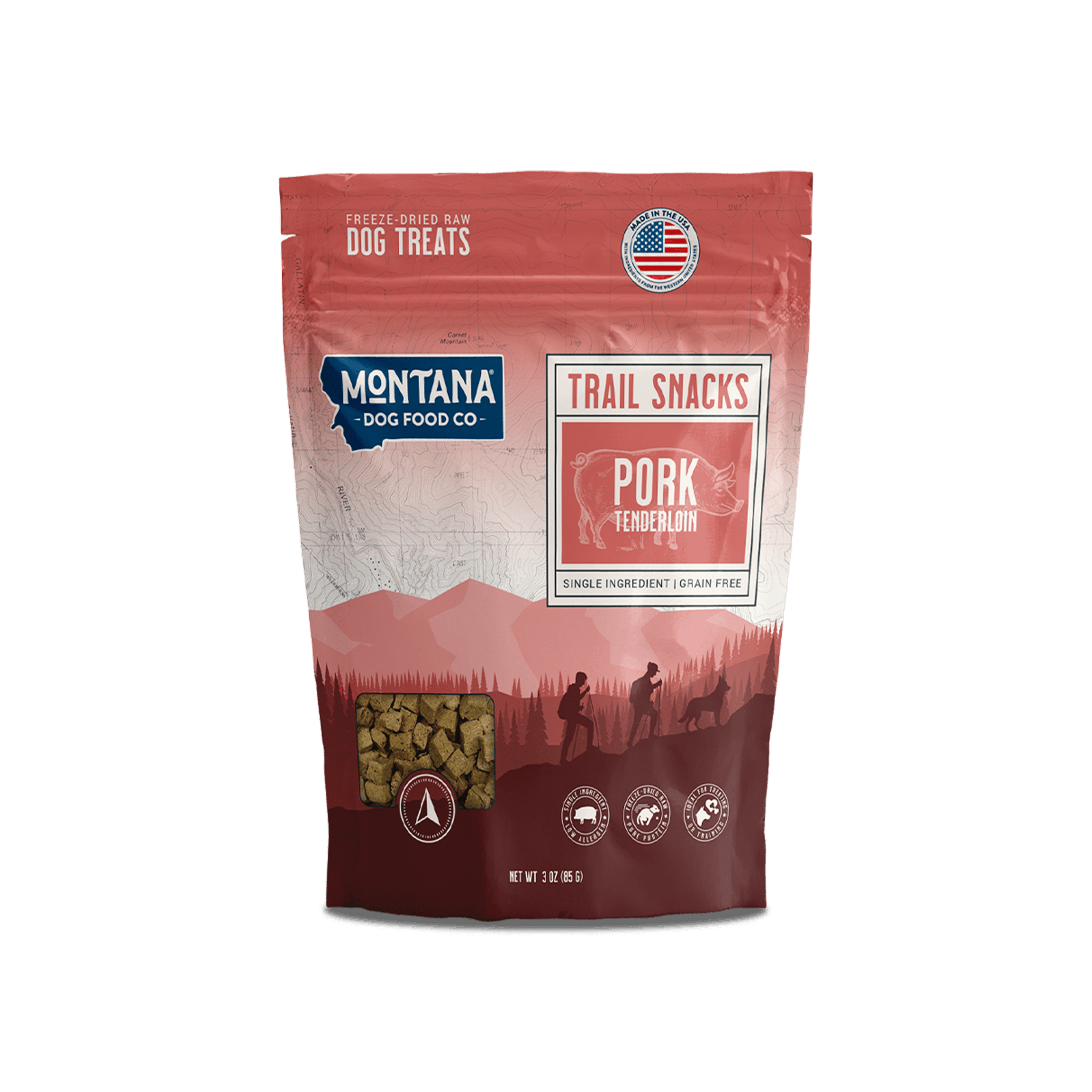 Pork Tenderloin Freeze-Dried Raw Dog Treats | Montana Dog Food Co. - Trendify Pets