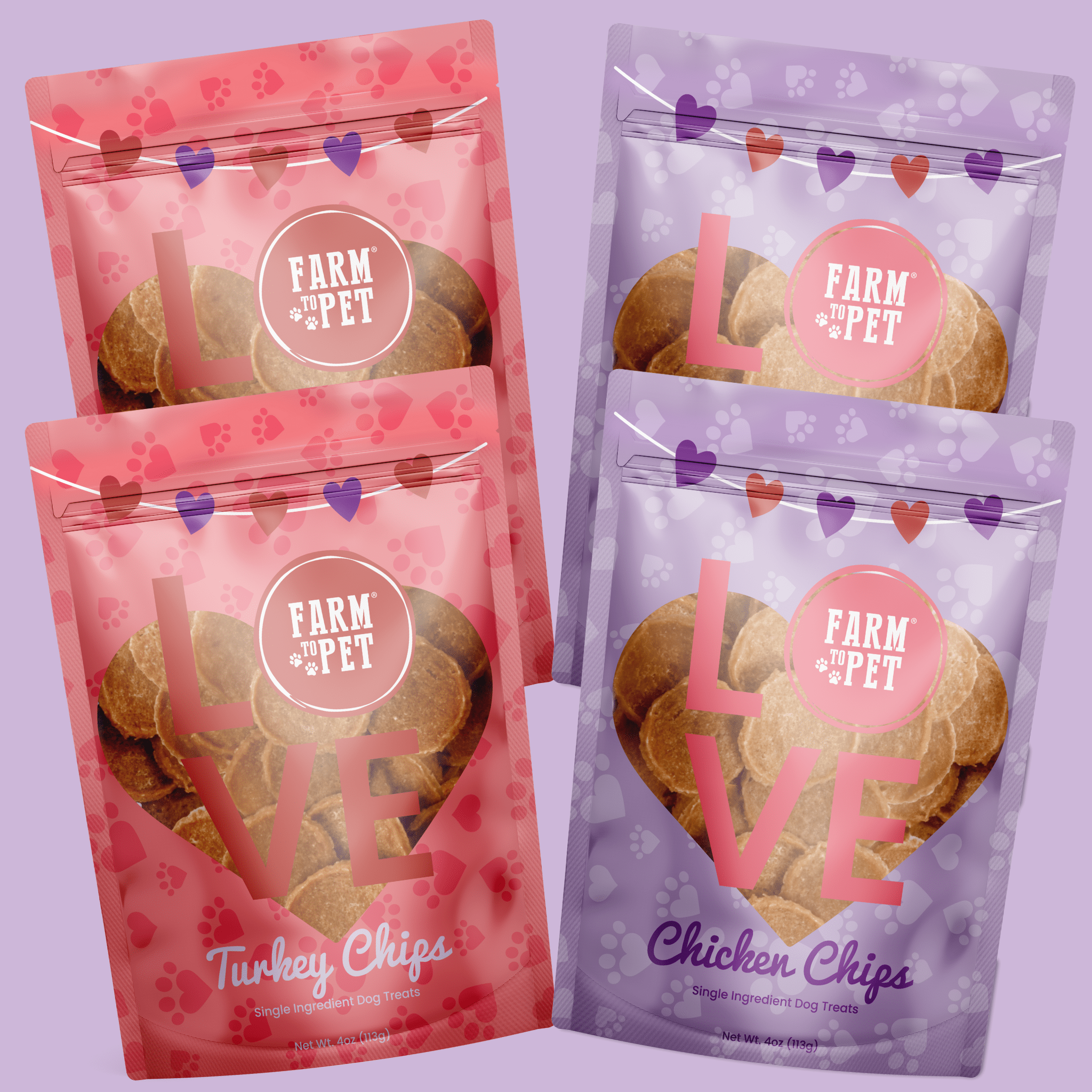 Puppy Love Dog Treat Duo | Poultry Chip Variety Pack - Trendify Pets