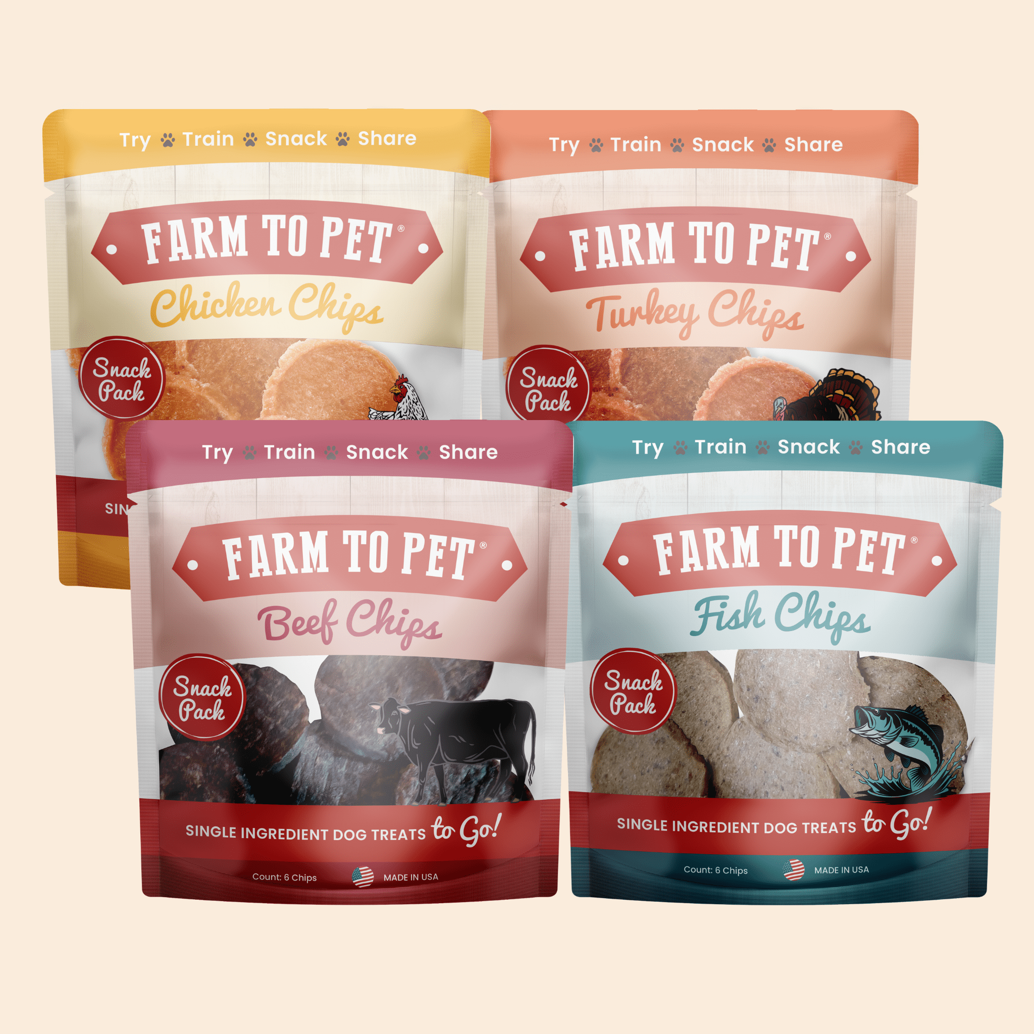 Snack Pack Dog Treat Sampler - Trendify Pets