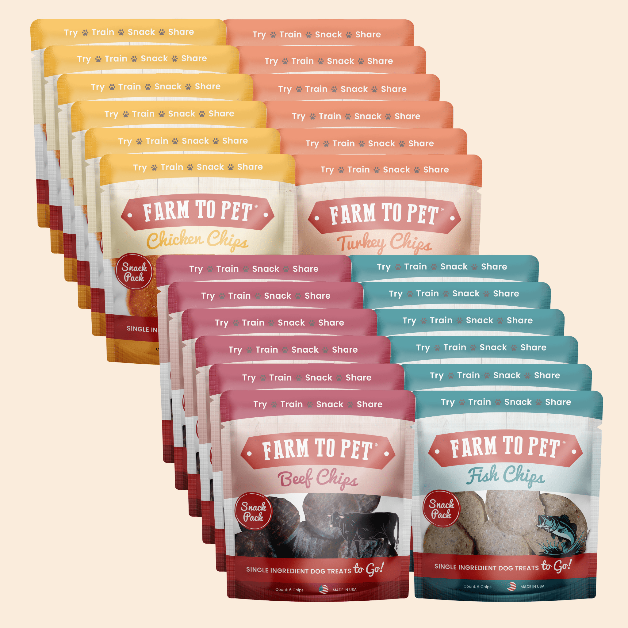 Snack Pack Dog Treat Sampler - Trendify Pets