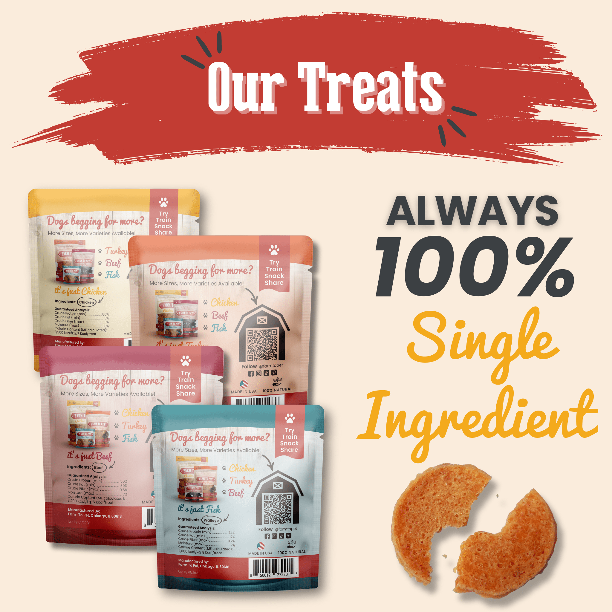 Snack Pack Dog Treat Sampler - Trendify Pets