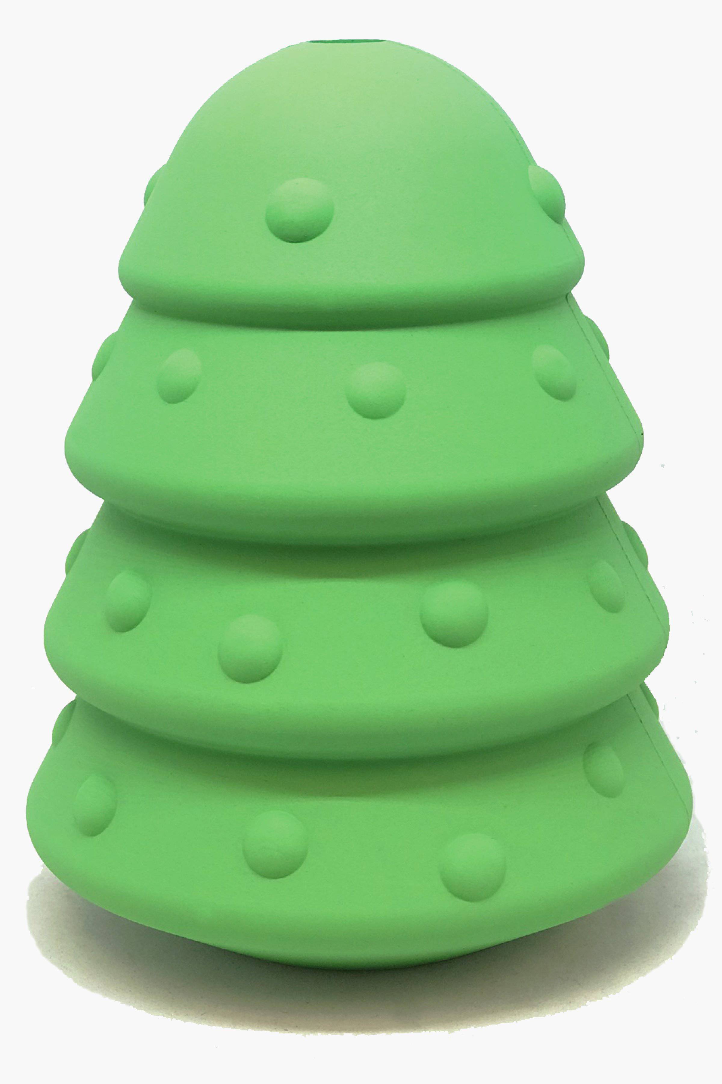 Christmas Tree Dog Toy – Durable Rubber Chew, USA Made