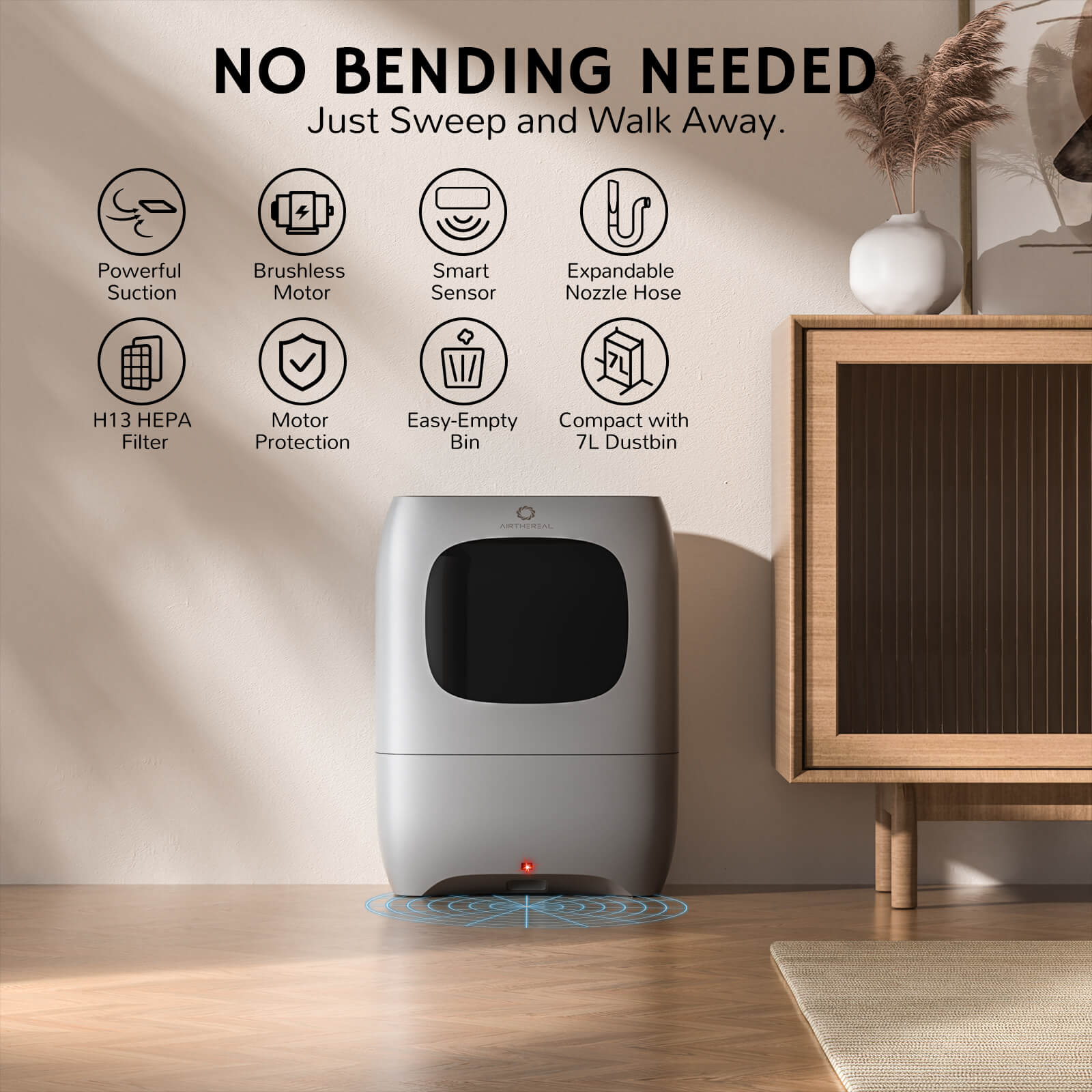 T1 Touchless Vacuum Automatic Dustpan - Trendify Pets