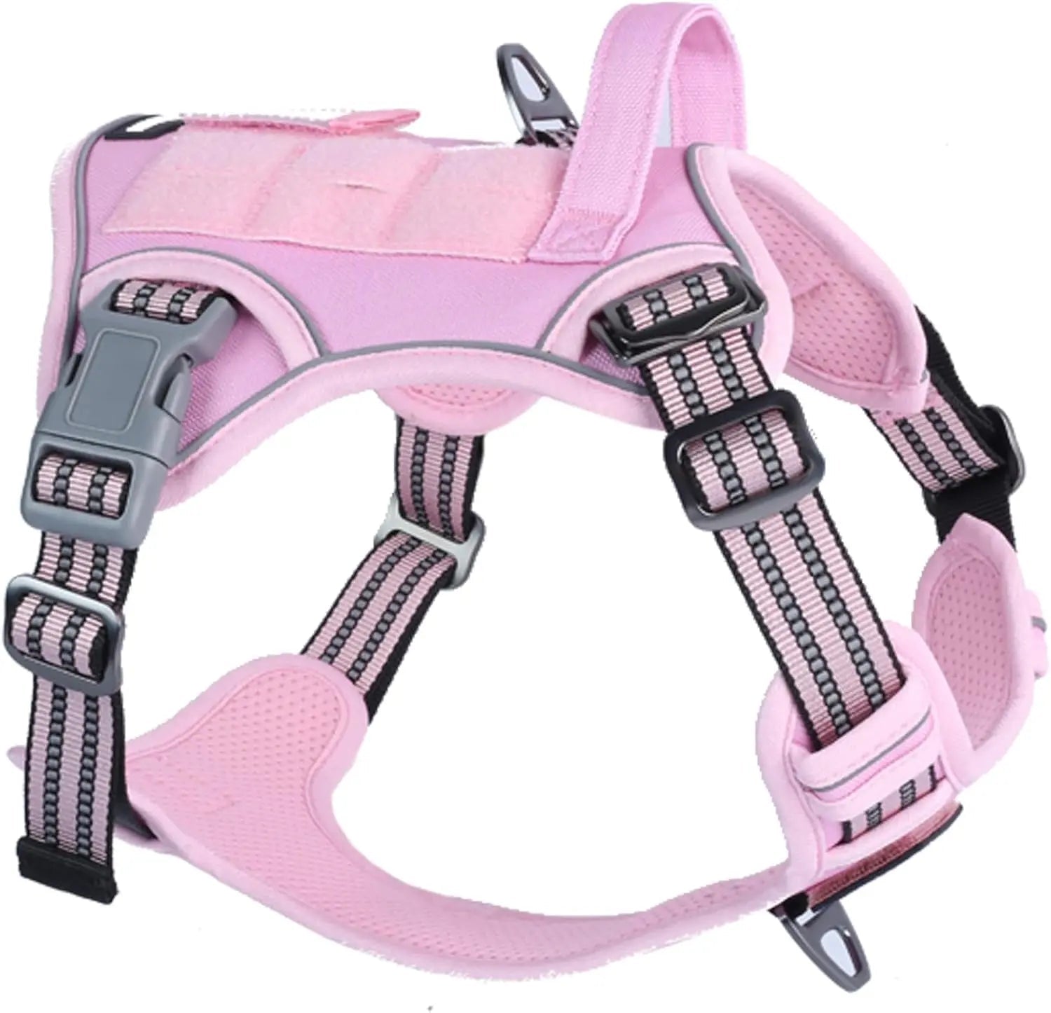 Tactical No-Pull Dog Harness with Handle, Reflective Adjustable Training Vest - Trendify Pets
