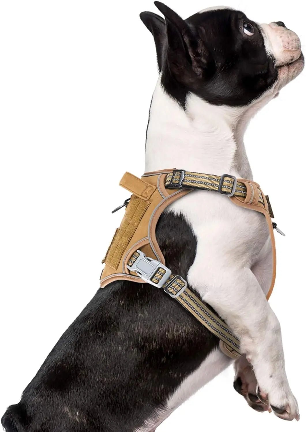 Tactical No-Pull Dog Harness with Handle, Reflective Adjustable Training Vest - Trendify Pets