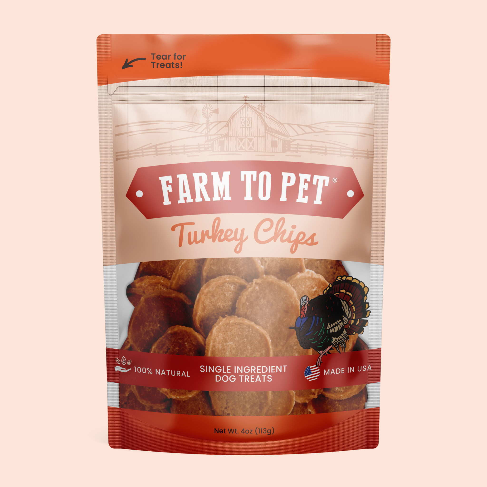 Turkey Chips for Dogs | All-Natural Single-Ingredient Healthy Dog Treats - Trendify Pets