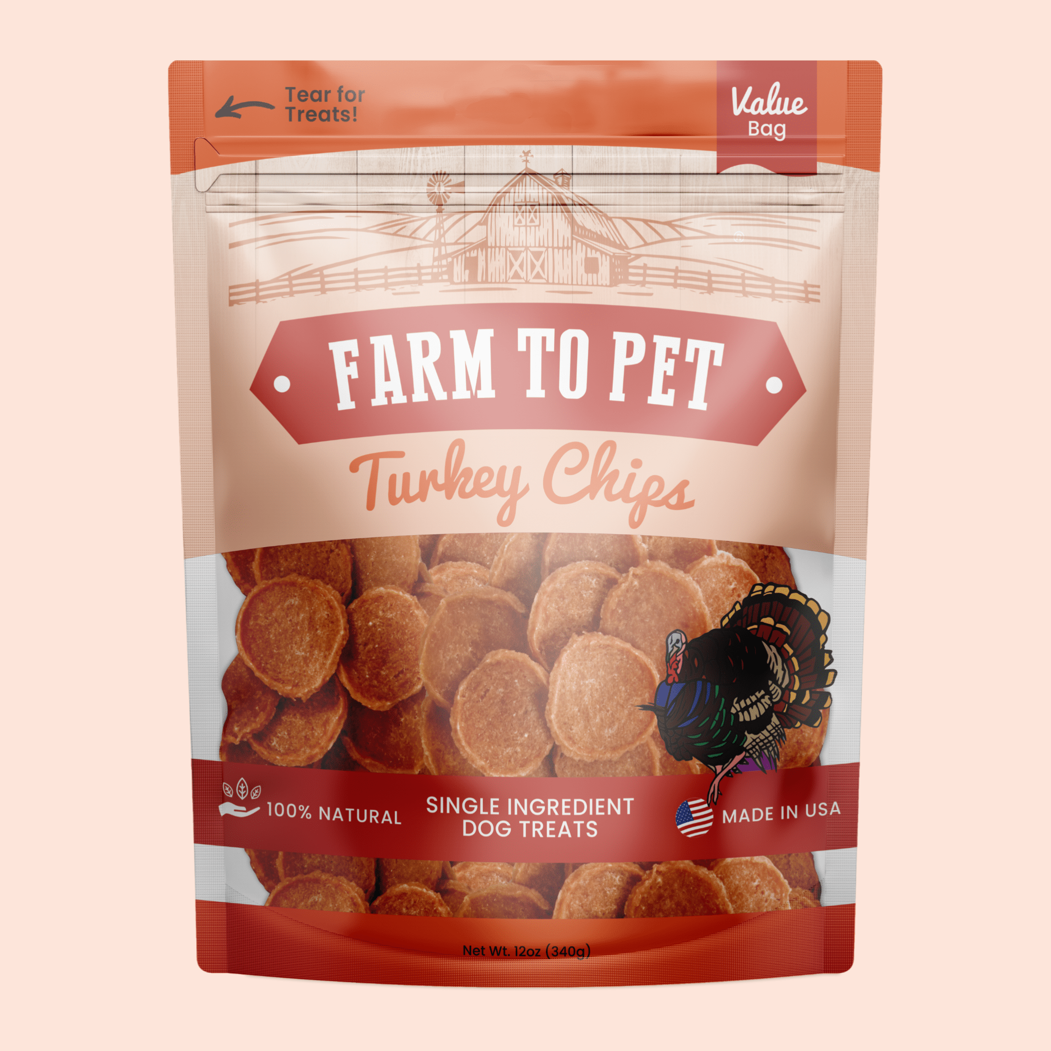 Turkey Chips for Dogs | All-Natural Single-Ingredient Healthy Dog Treats - Trendify Pets